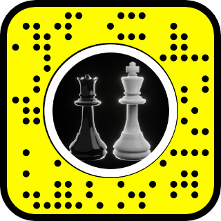 Snapcode for example lens with objects rotating around the head
